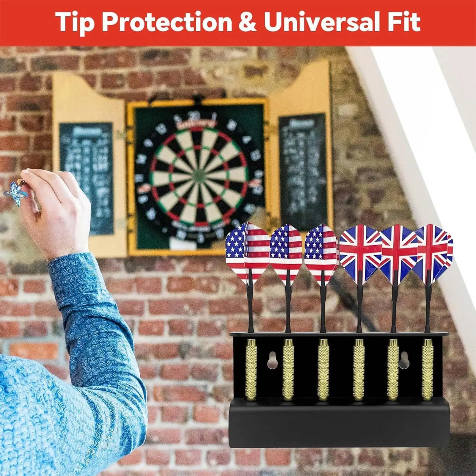 

Acrylic Dart Holder Wall Mount Storage Rack for Darts, Indoor Outdoor Game Room Living Room Home Decor drop shipping