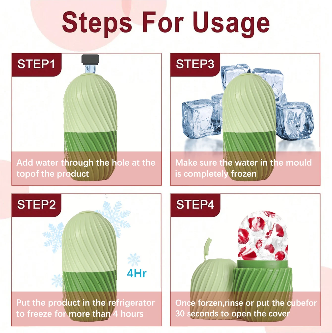 Tweedelige set, gezichtsreinigingsgereedschap, hartvormige schraapplank, bevroren gezichtsroller, gezichtsverzorgingstools.