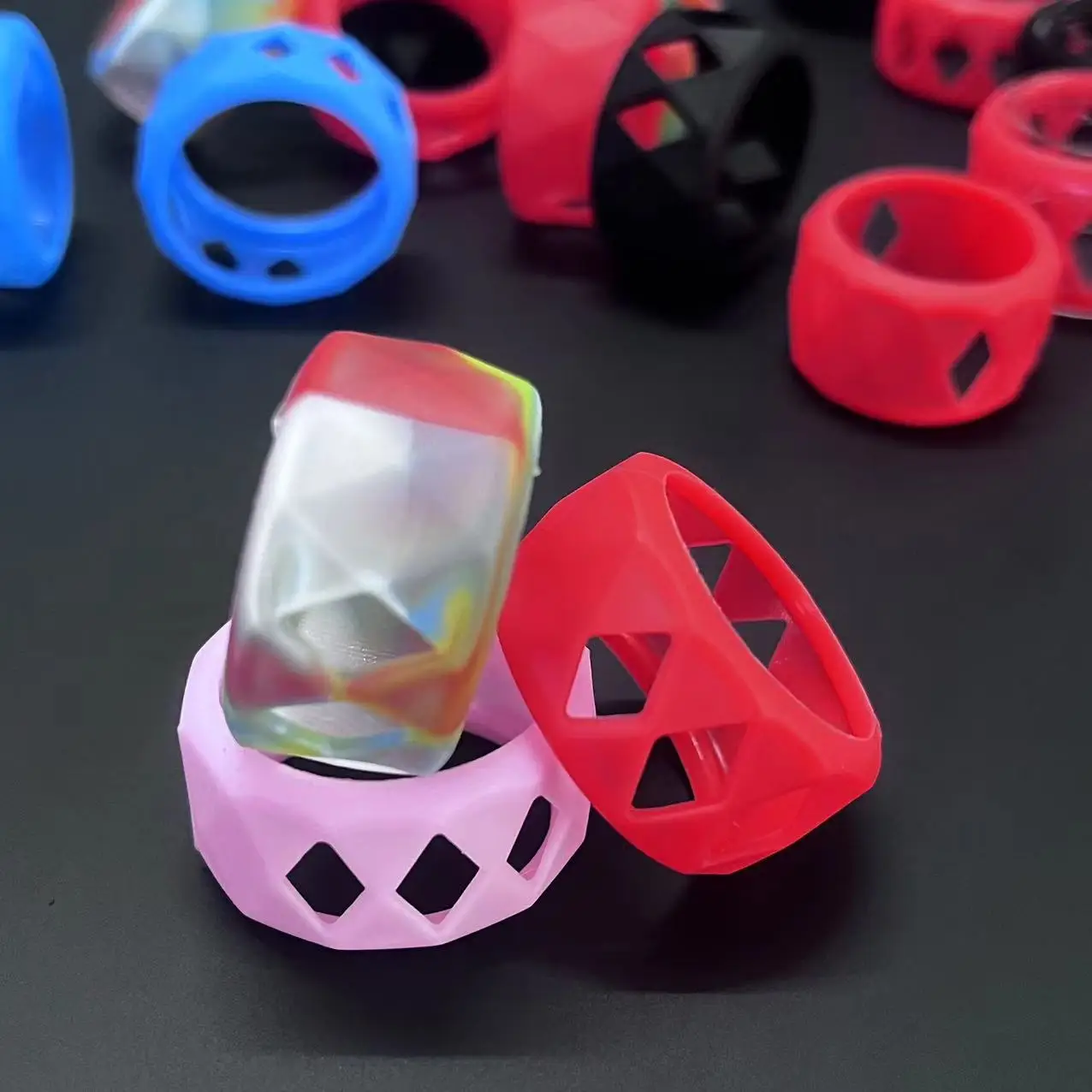 Étui de protection en silicone pour Kylin Mini Z Zeus.X Mesh Frequency Rabbit V1 V2 V3 Tool, Tube de verre à bulles, anneau de verre, le plus récent