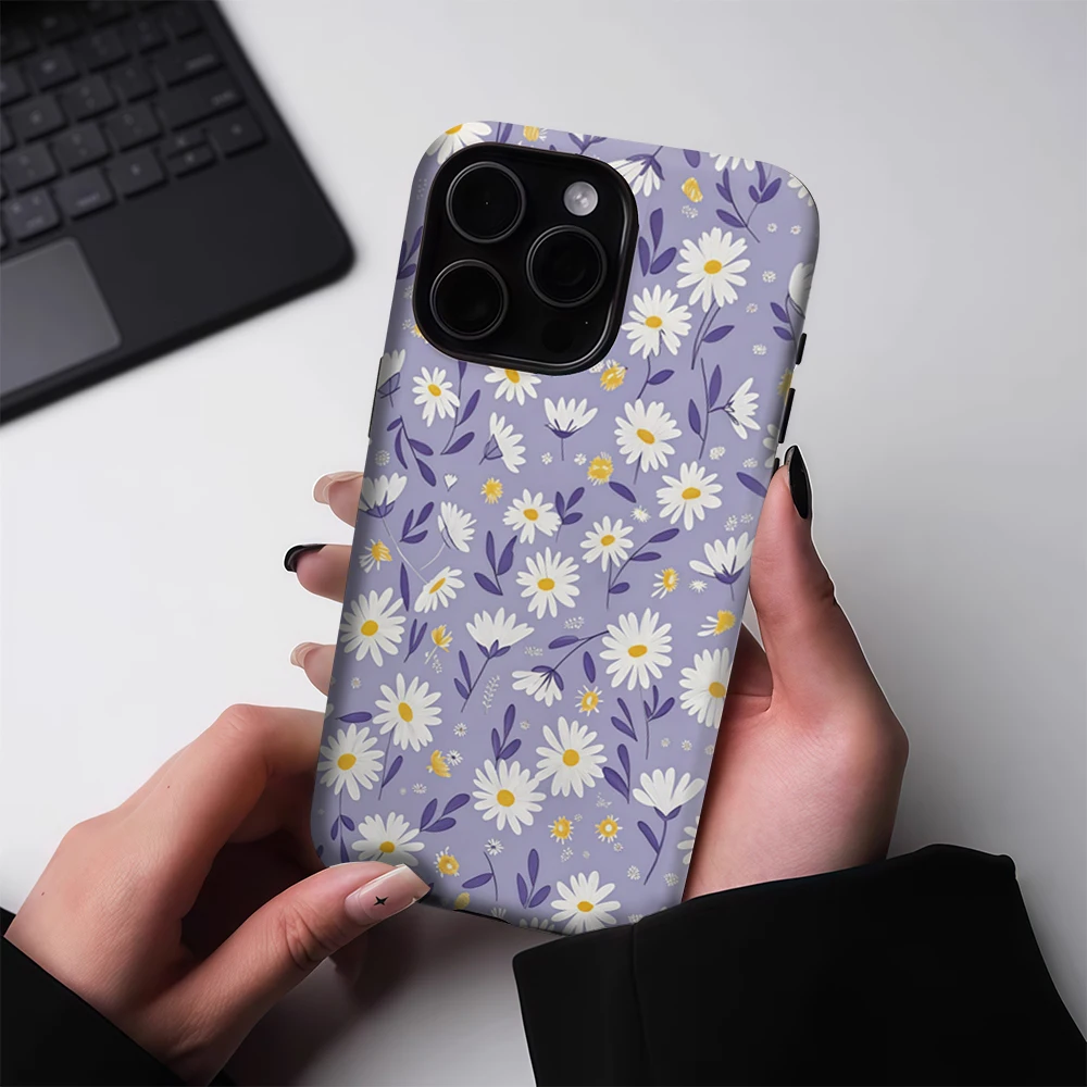 Lavender Daisy & Bee IPhone17 Must for Magnetic Phone Case for IPhone 17 16 15 14 13 Pro Max Plus Single Double-layer Tough Case