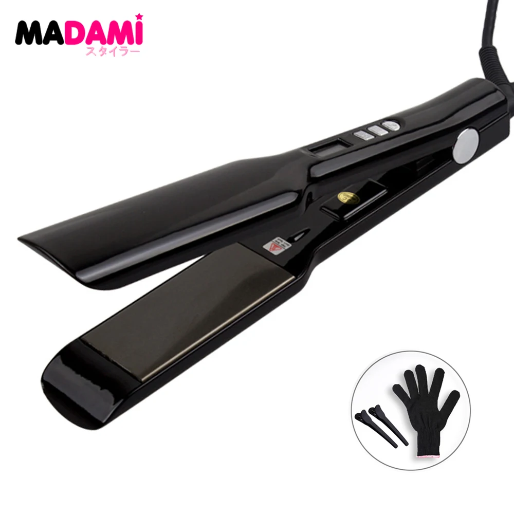 

Profession Hair Straightener Titanium Plate Flat Iron Keratin Treatment 470℉ Fast Heating Straightening Irons Hair Styling Tools