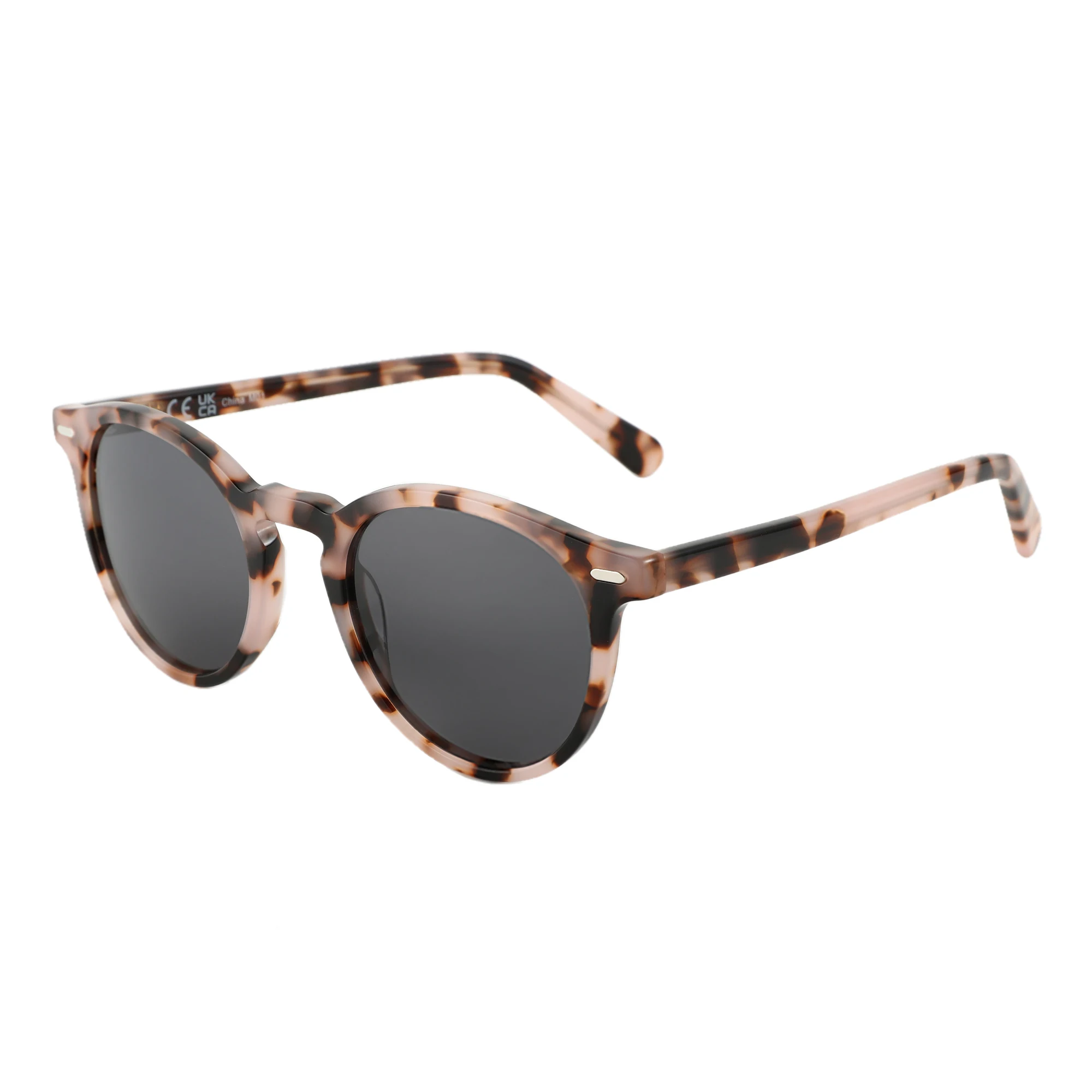 ZENOTTIC 2026 Modische Runde Polarisierte Sonnenbrille für Damen UV400-Schutz Hochwertige Acetat Retro-Sonnenbrille ZS6215 – Detail 10