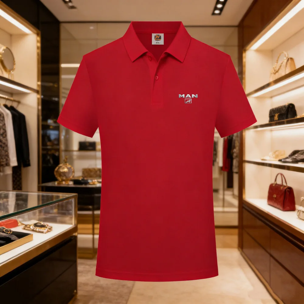 High End Brand Men's Letter Printed Short Sleeved Polo Shirt Cool Breathable Casual Business 2026 Summer New Style Lapel T-shirt