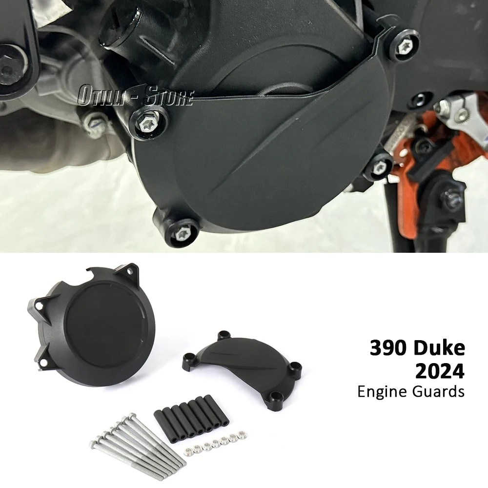 

New For 390 DUKE 390DUKE 390 Duke 390Duke 2024 Motorcycles Accessories Engine Protective Cover Black