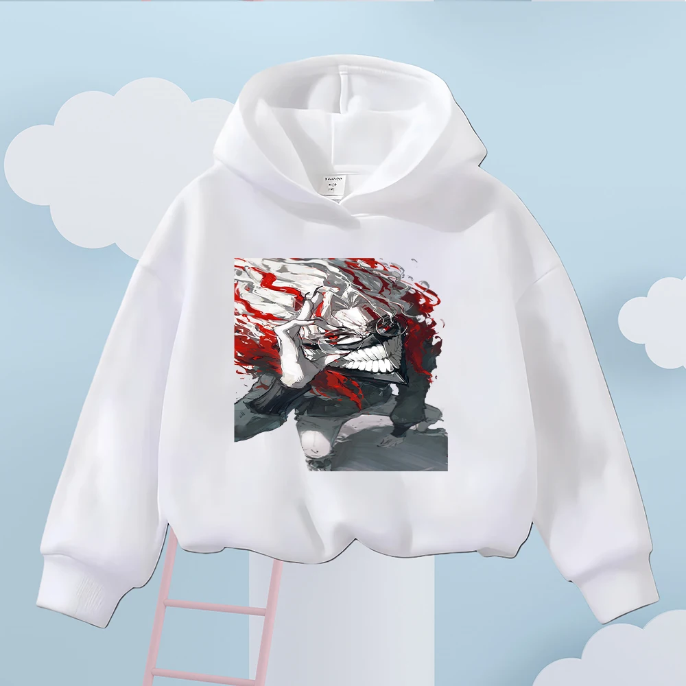 Felpa anime per bambini Top pullover casual per bambini a maniche lunghe con design per ragazza con capelli rosa