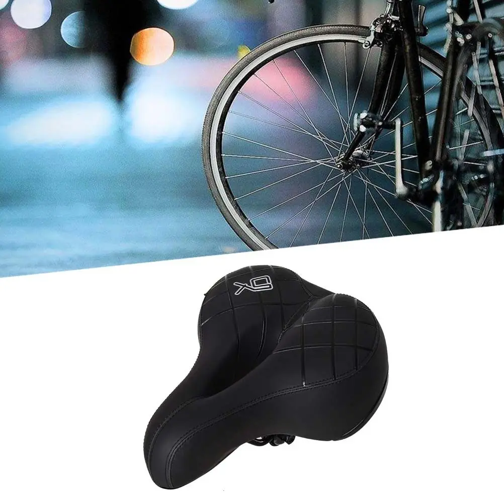 

Big Cushion Bike Saddle Thick Wear Resistant Comfortable Saddle Shock Absorption Ventilated Seat for Riding