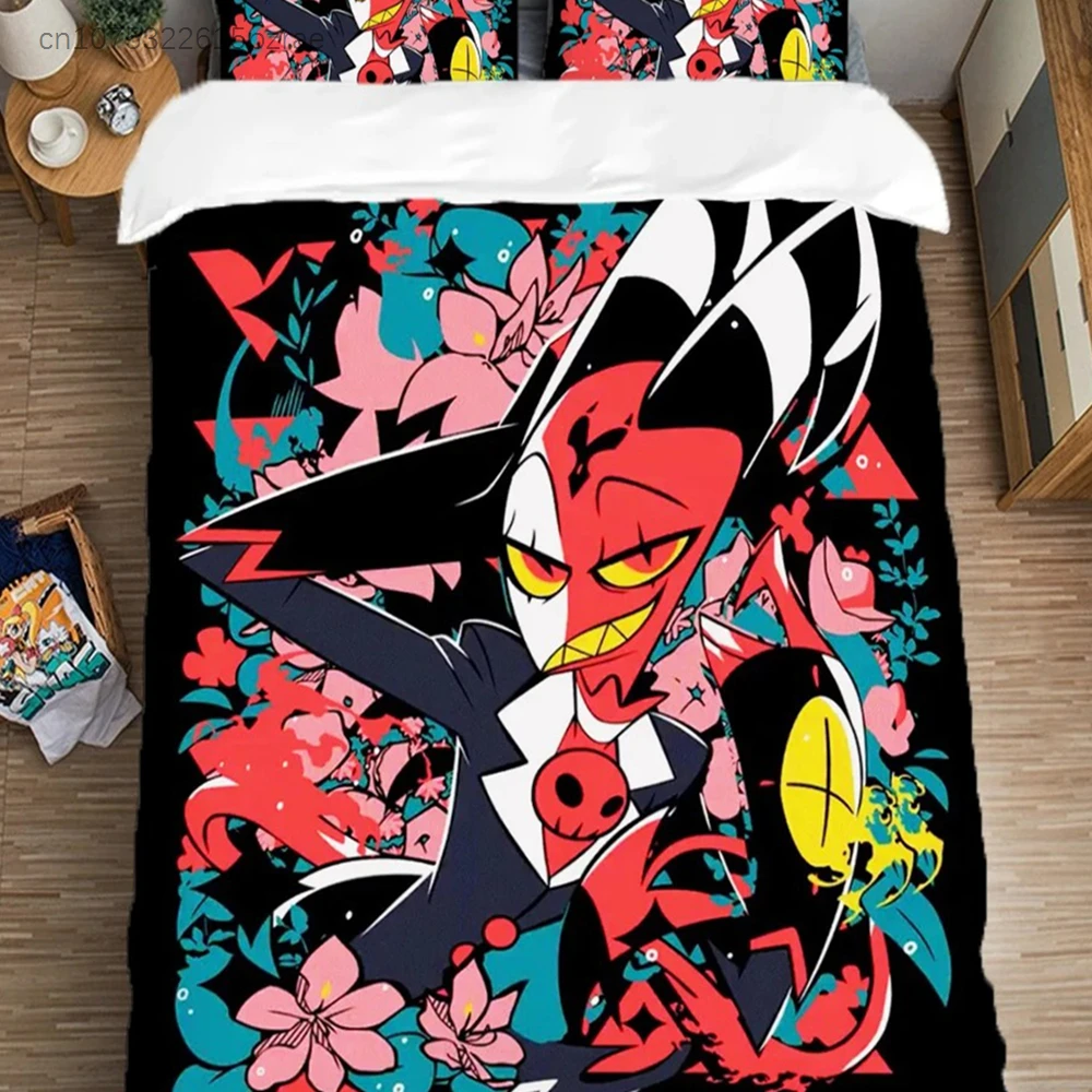 Quilt Cover Blitzo-Stolas Hell-Boss Multiple Sizes Duvet Covers Cartoon Bedding Comforter Sets Bed Decor Fun Home Decor Textile