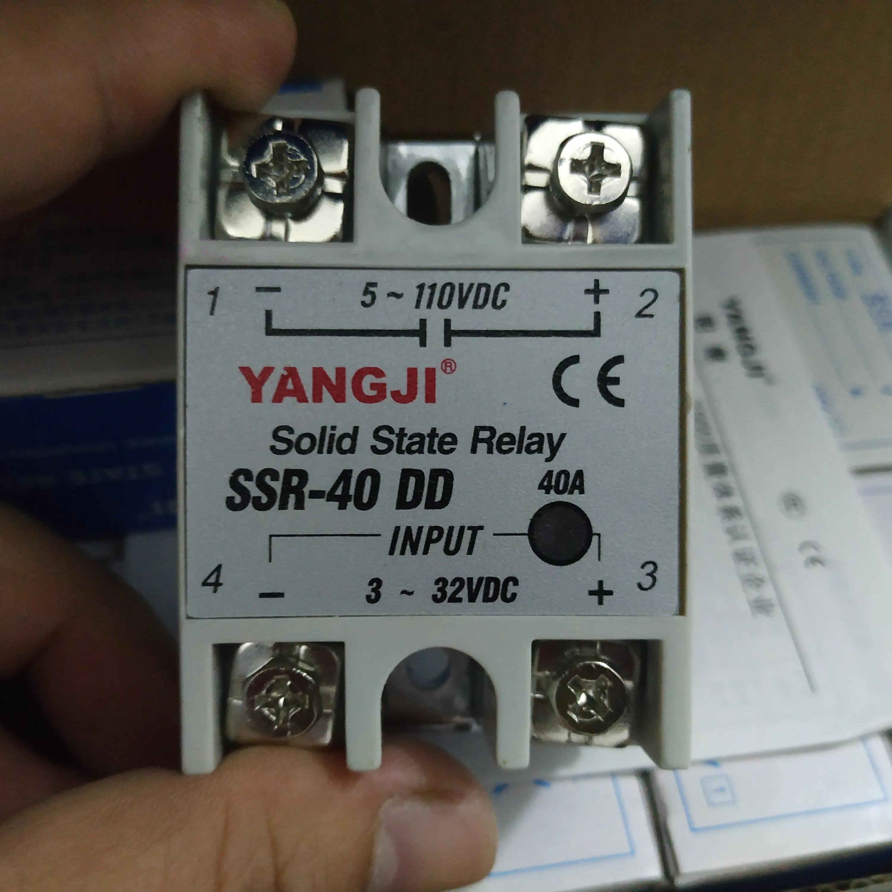 Male relay single-phase DC solid state relay SSR-40DD (60VDC)