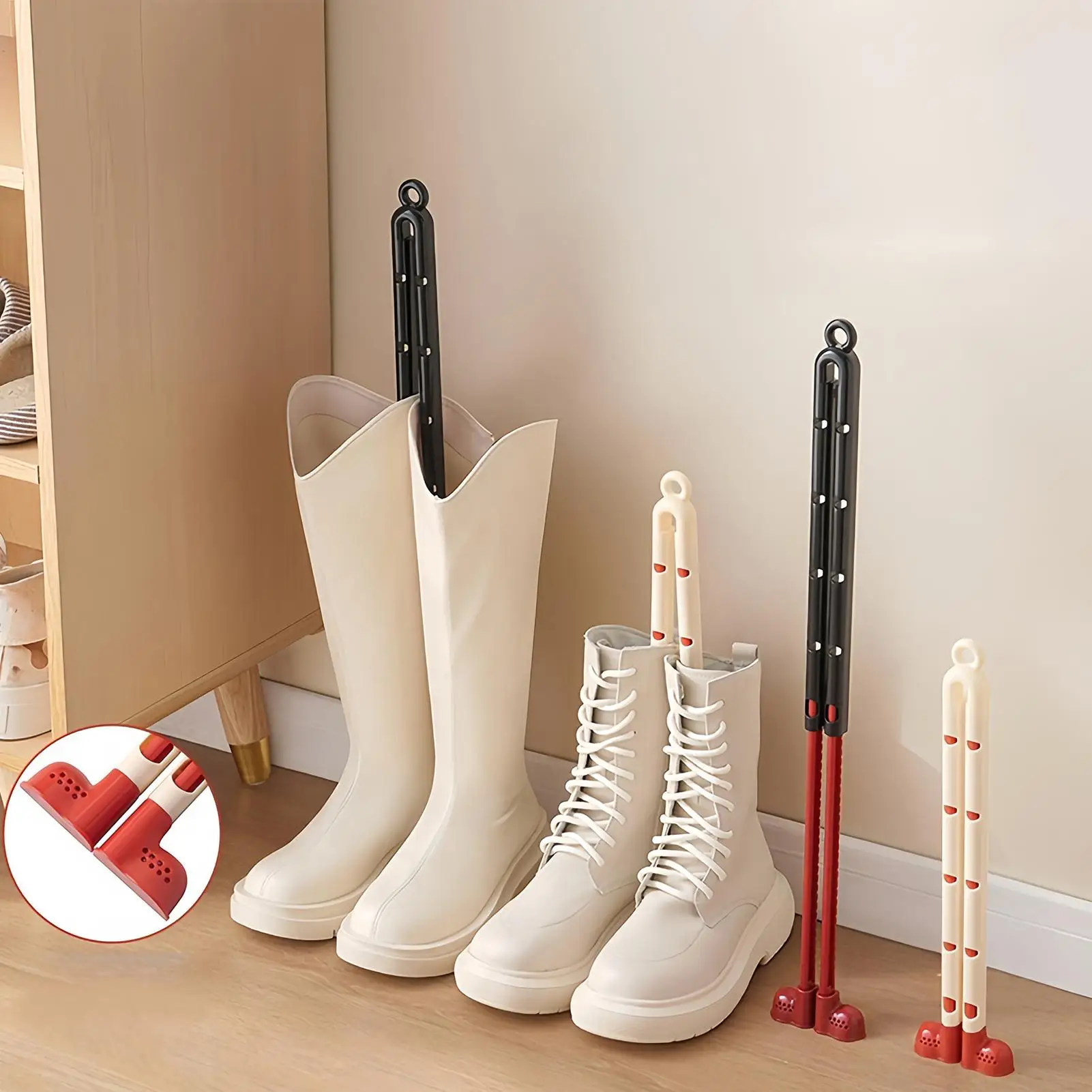 Boot Fillers To Keep Shape Space-Saving Adjustable Tall Boots Trees Inserts For Hotel Apartment Rental School Girlfriend Wife