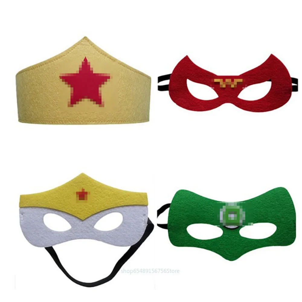 Máscara de superhéroe para niños, Cosplay de Spiderman, Hulk, Capitán América, Iron Man, fiesta de disfraces, Halloween, regalo de Navidad, máscara de fieltro