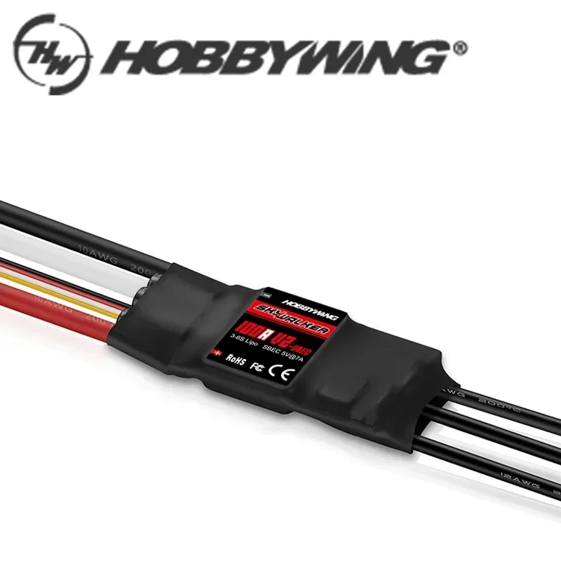 Hobbywing Skywalker V2 Brushless ESC 15A 20A 30A 40A 50A 80A 100A 120A V2 2-4S Pengontrol Kecepatan Dengan BEC/UBEC Untuk RC Quadcopter