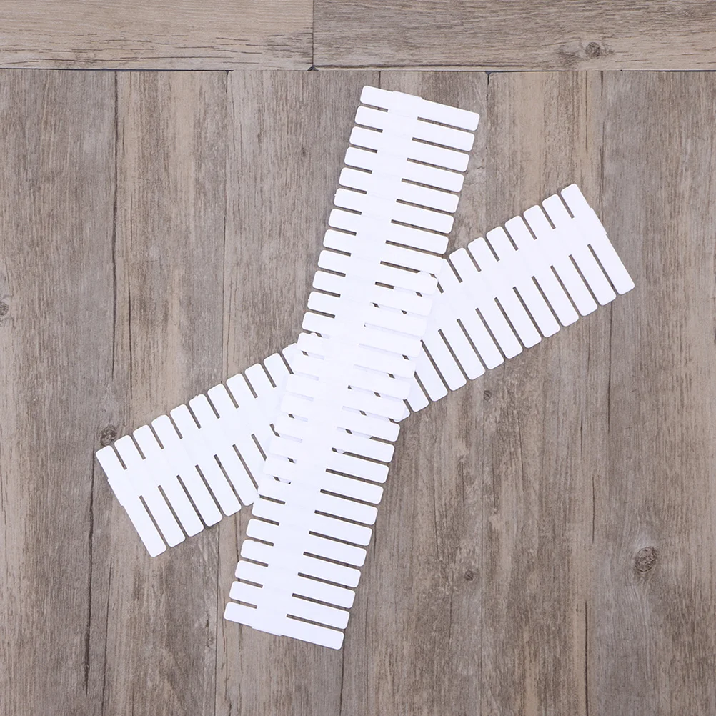 

12Pcs Drawer Dividers Adjustable Plastic Organizers for Kitchen Clothes Dresser Storage DIY Drawer Organizer Dividers for Home