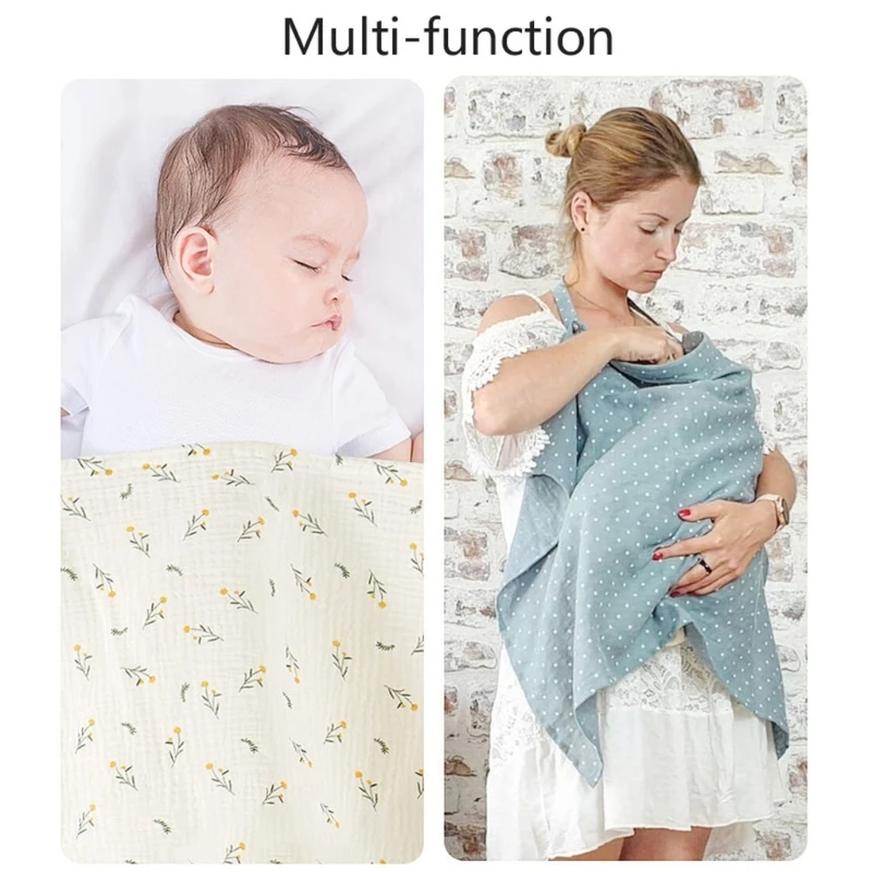 Soft and Absorbent Cotton Nursing Cloth Leak Proof Designing Feeding Towel Poncho for Discreet Breastfeeding QX2D