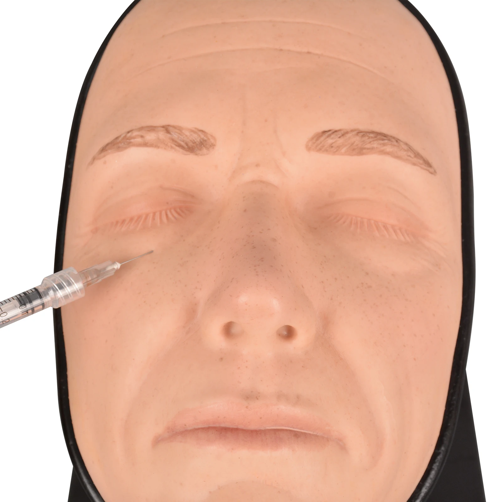 Multi-Directional Female Facial Injection Training Model Silicone Injection Mannequin Face Model for Botox Injection Practice