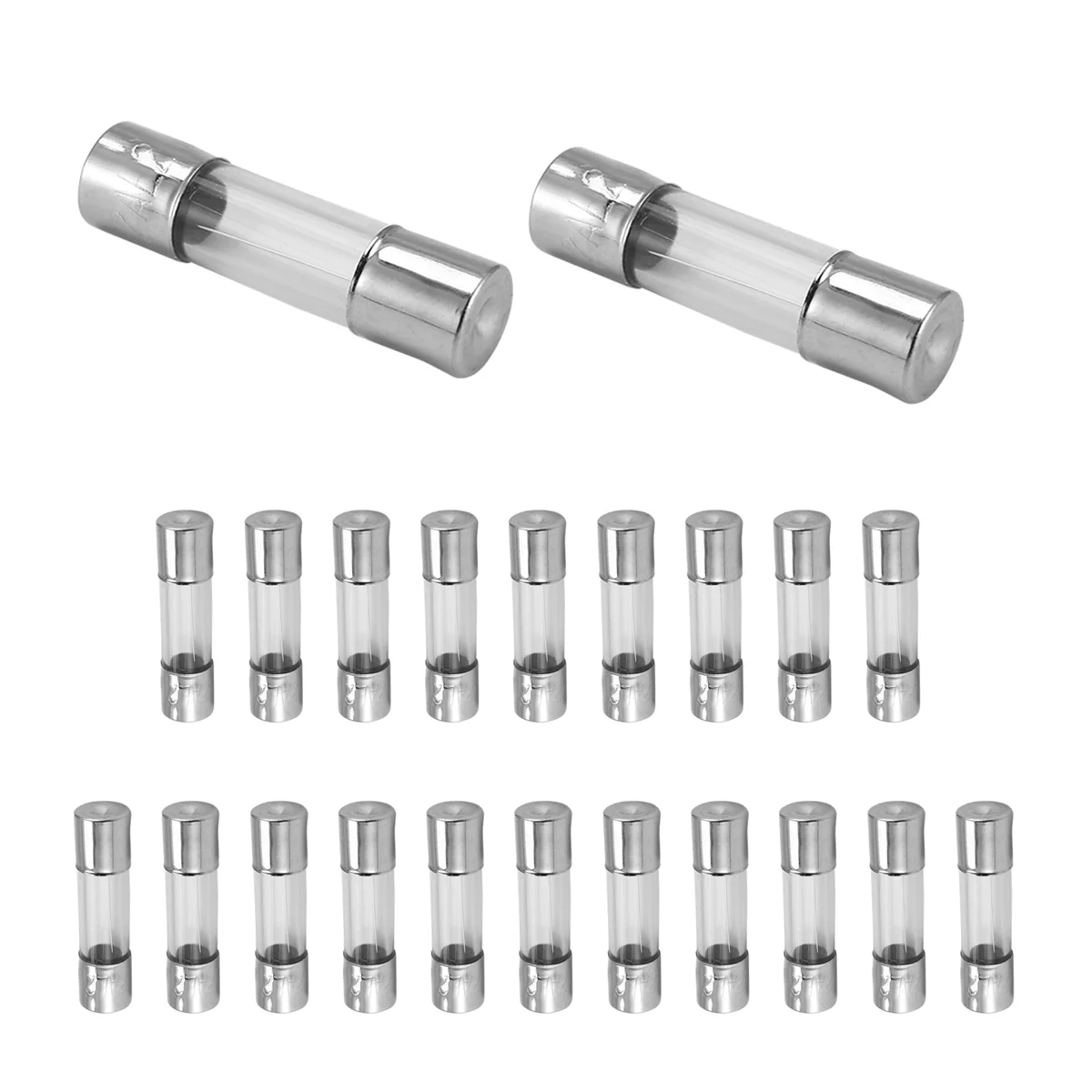 ABYA 20 × 250 V 2A F2AL سريع F وصلة أنبوب زجاجي فيوز 5 مم × 20 مم