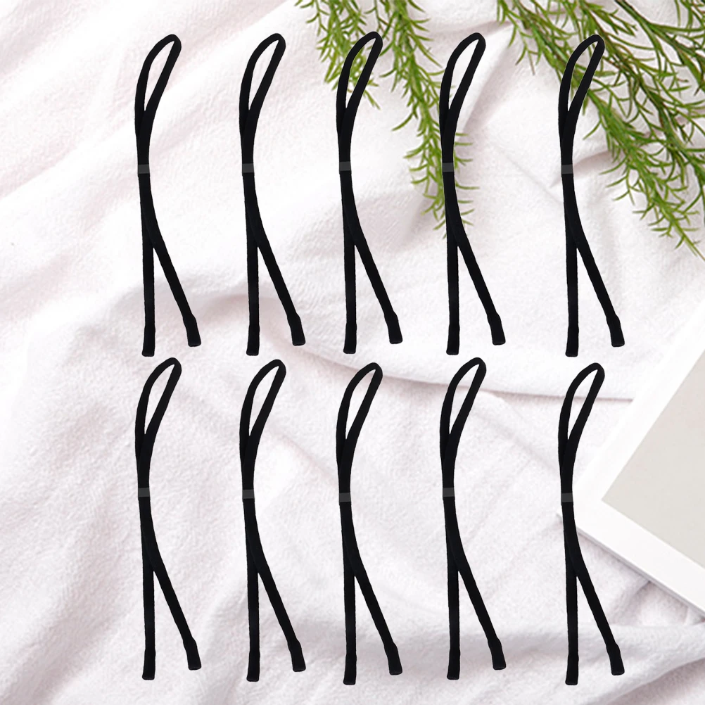 

10Pcs Sports Anti- Sunglass Strap Adjustable Design for Adult Children Black Glasses Chain Eyeglass Rope Holder Accessories