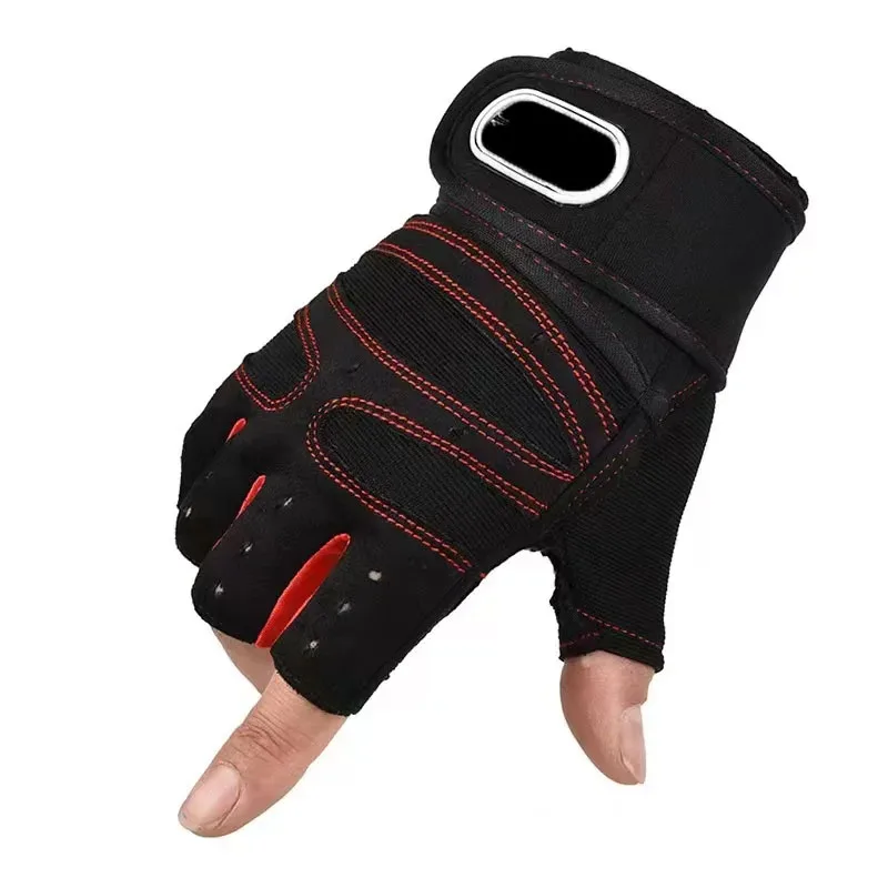 Gym Gloves for Men Women Fitness Weight Lifting Wristband Gloves Body Building Training Sports Exercise Cycling Glove Shockproof