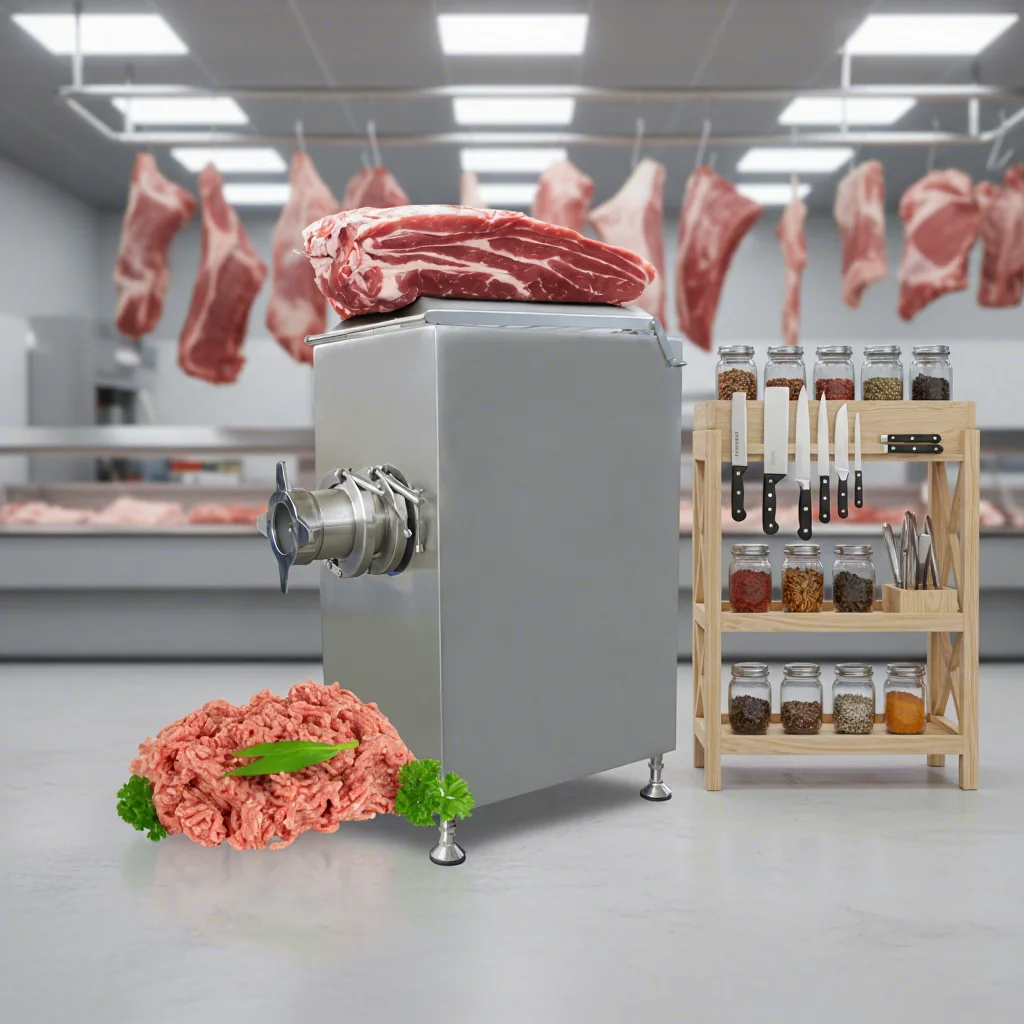 Meat Grinder Machine Chicken Skin Grinding Electric Mince Meat Cutter Commercial Grinder Slicer Stainless Mincer