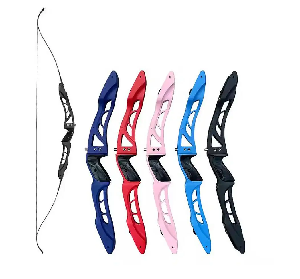 JUNXING F165 ILF Recurve Bow 68Inches Aluminum Alloy Riser 25inch 20-40Lbs Maple Limbs for Archery Hunting Shooting Bow