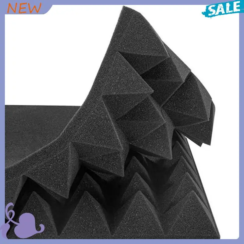 

ABVB-24 шт. акустические панели пенопластовая доска для студии звукопоглощающая брандмауэр клиновая плитка помогает снизить эхо и неподвижный уровень шума