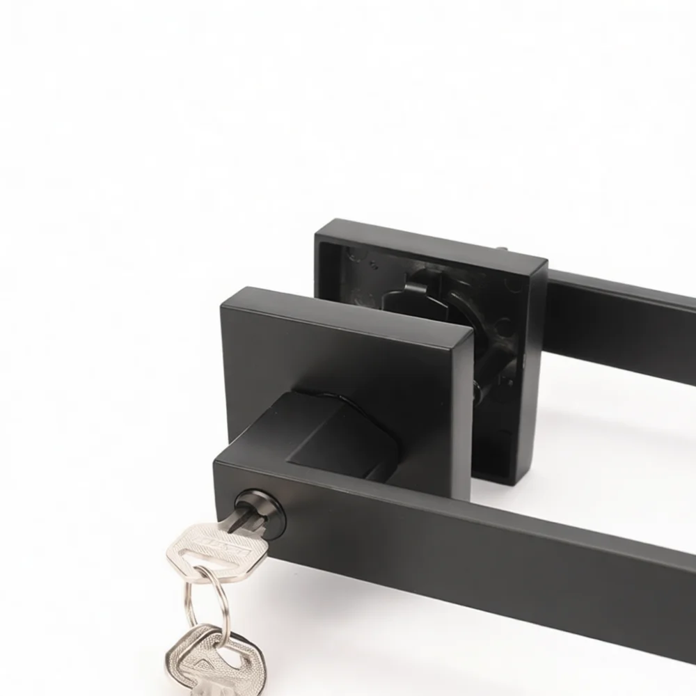 Sturdy Heavy Duty Door Lever Lock For Meichuangan Privacy Passage Bedroom Bathroom Entrance Handle Zinc Alloy Hardware