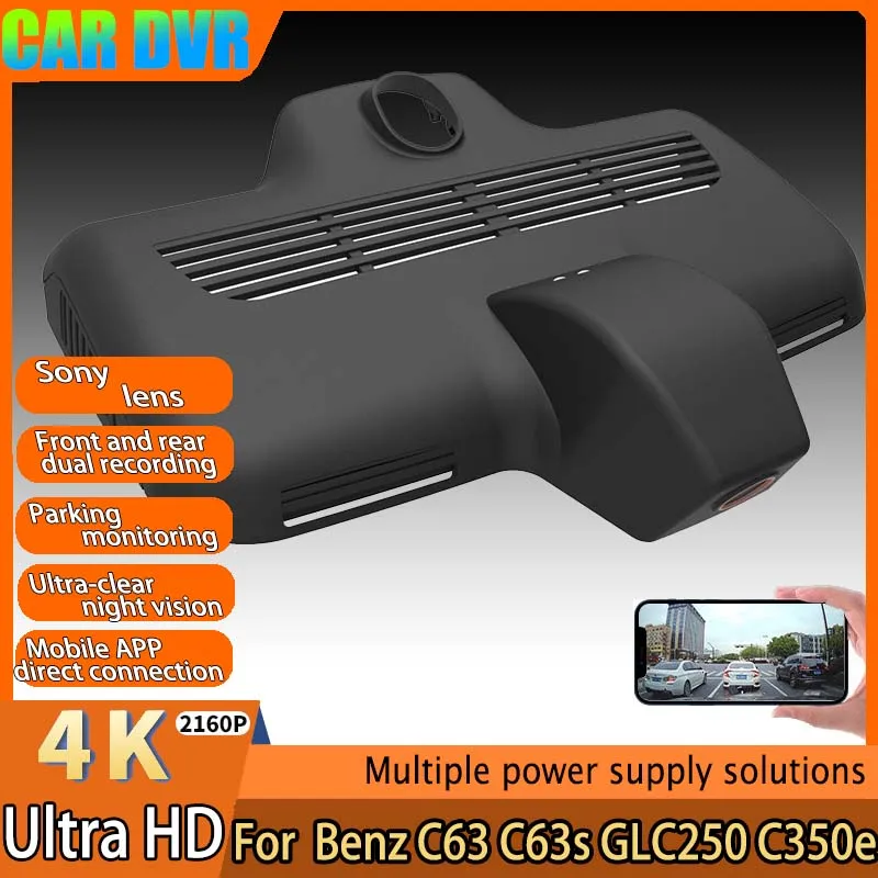 4K Plug And Play Easy installation Wifi Car DVR Dash Cam For Mercedes Benz C63 C63s GLC250 C350e C220d C450 2017 2018 2019