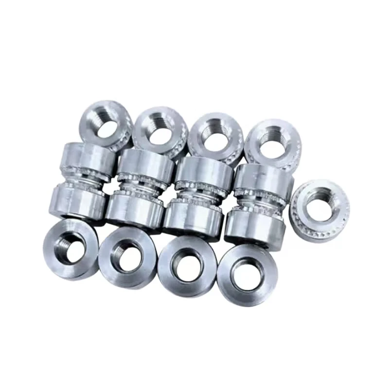 CNC stainless steel pressure riveting nuts, sheet metal fastening connectors, multi-specification pressure riveting fasteners