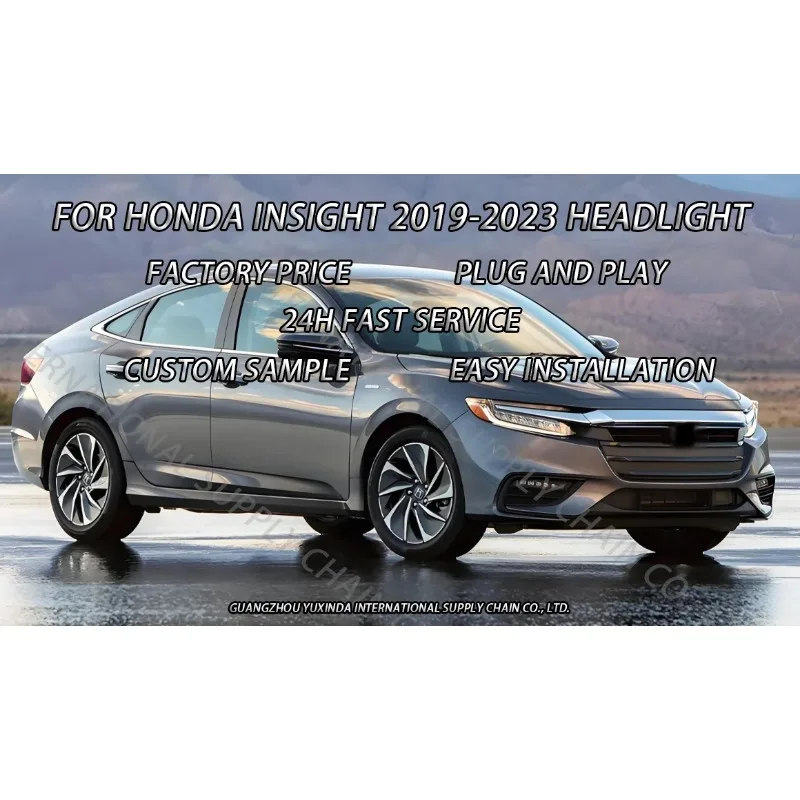 السيارات LED مجموعة مصابيح أمامية لهوندا انسايت 2019-2023 12 فولت جديد اكسسوارات السيارات الخفيفة أجزاء بالجملة 33100TXMA01