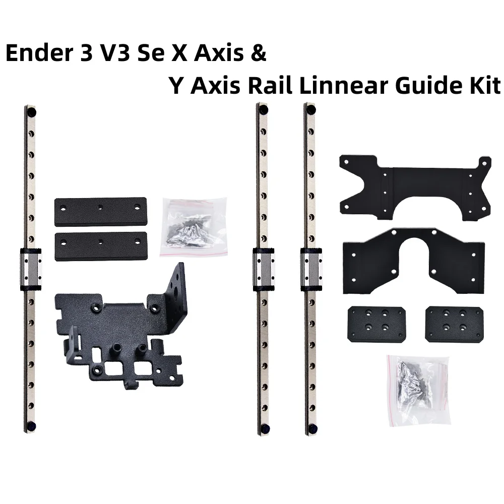 

Creativity Ender3 V3 SE X axis Y axis Rail upgrade kit MGN9H 300mm linear rail set for ender 3 v3 se 3D Printer parts