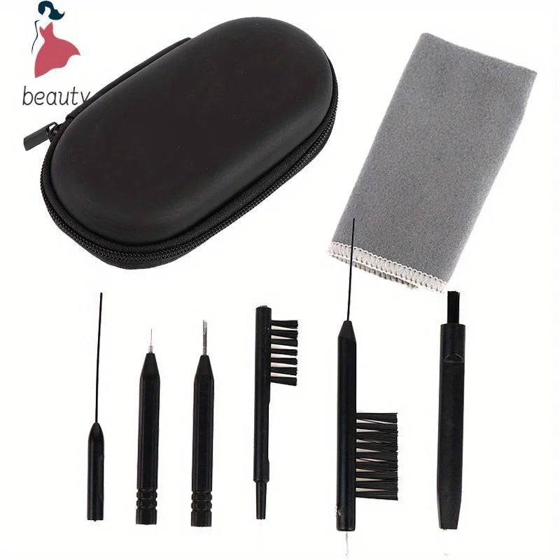 

8Pcs Hearing Aid Cleaning Kit Brush Vent Cleaner Wire Magne Wax Loop Tools Set