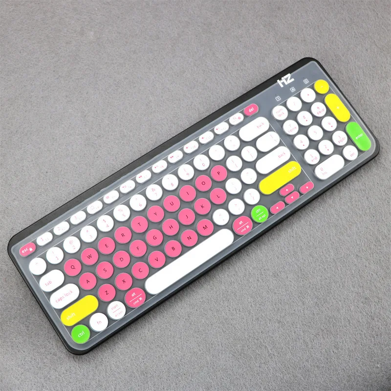 For Logitech K780 Wireless Bluetooth Keyboard Film Dustproof Waterproof Silicone Painted Protector Full Coverage Keyboard Cover