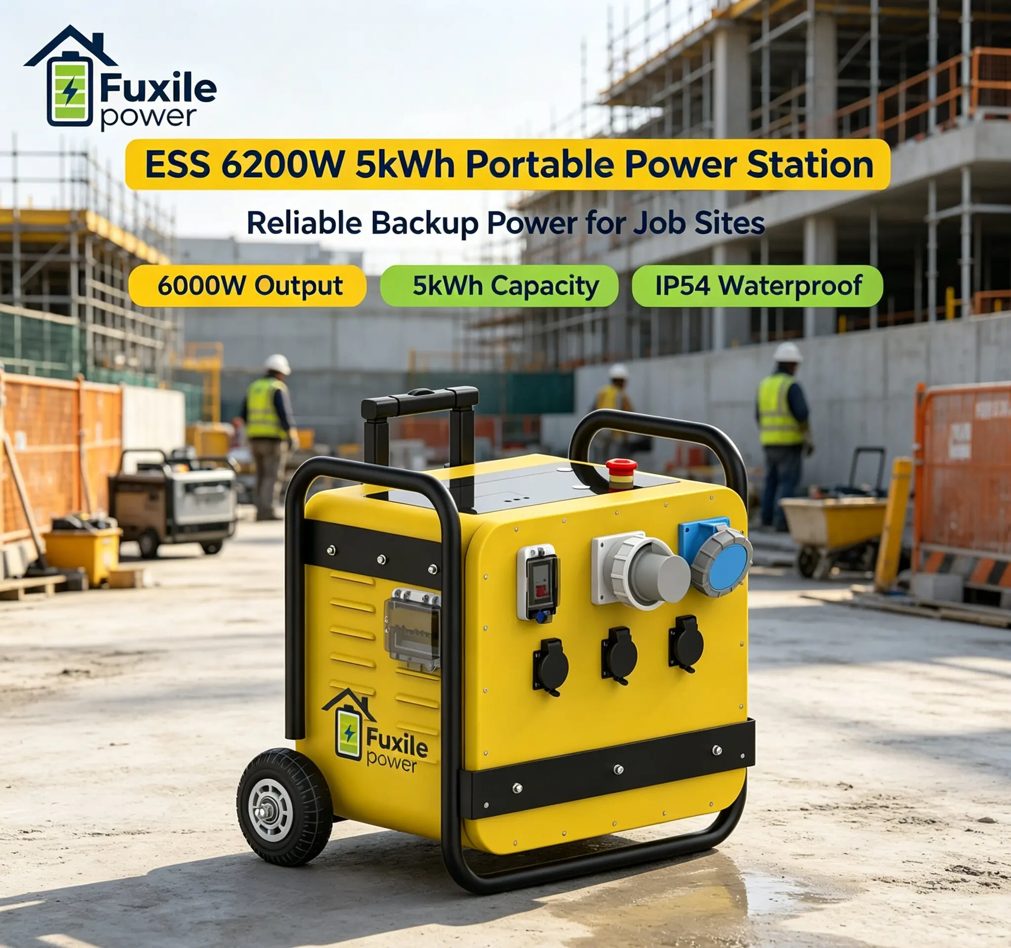 6200W Hybrid Solar Inverter 5kWh LiFePO4 Battery ESS All-in-One 6000W MPPT 200A Charging IP54 Wall Mount Home Off-Grid Pure Car