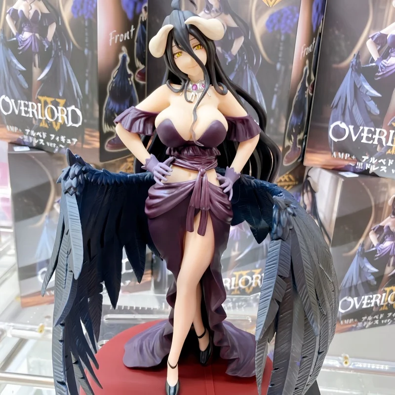 

Оригинальный подлинный Taito Amp Artist Masterpiece Overlord Iv Albedo, черное платье, экшн-фигурка аниме, модель игрушки, коллекция кукол, подарок