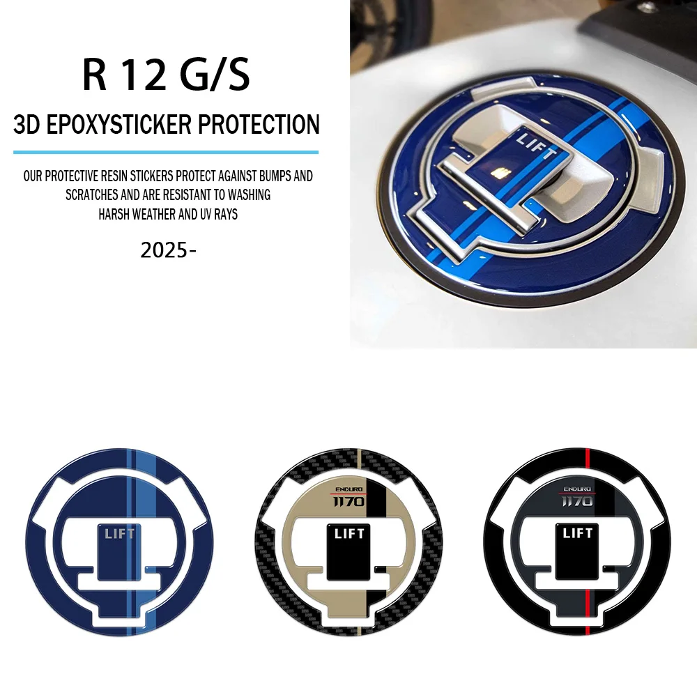 

For R12G/S 2025- Motorcycle Accessories R 12 G/S Fuel Tank Cap 3D Sticker Protection