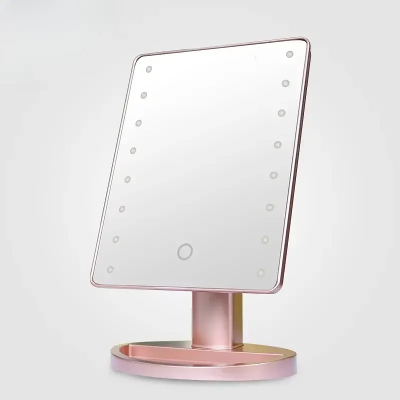 2026Missmeeca Smart LED Vanity Mirror for Makeup – 180° Adjustable with Touch Control 3-Color Dimmable Lights USB Charging Port