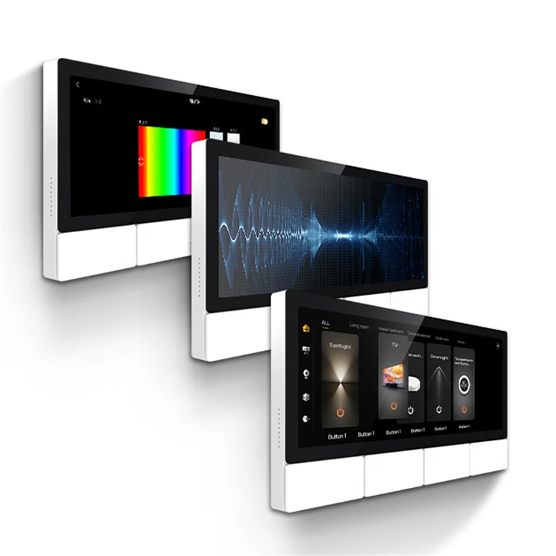 TUYA Smart Device Scene Central control panel built-in ZIGBEE gateway IR Home Bluetooths Audio wall Amplifiers Android 11 system