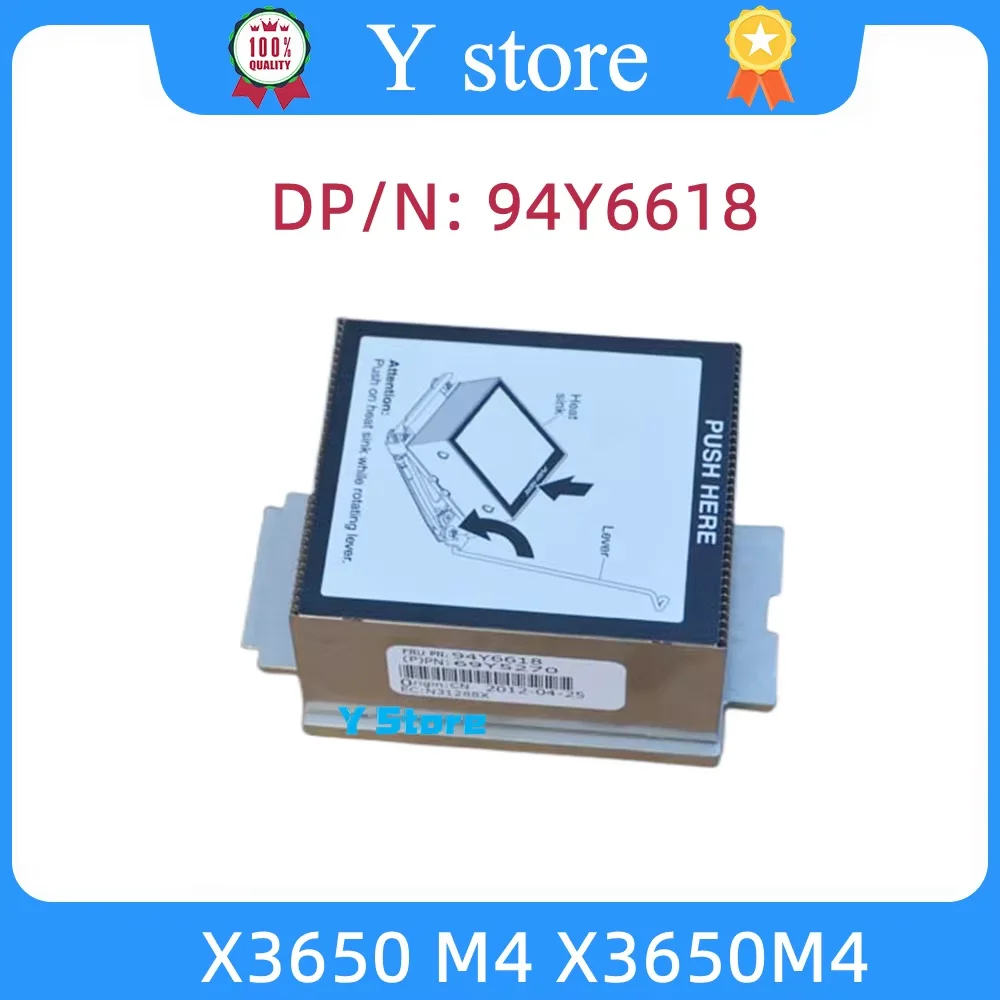 Y Store Original FOR IBM System X3650 M4 X3650M4 CPU Heatsink FRU 94Y6618 69Y5270 Heat Sink CPU Heatsink 95W CPU Cooler