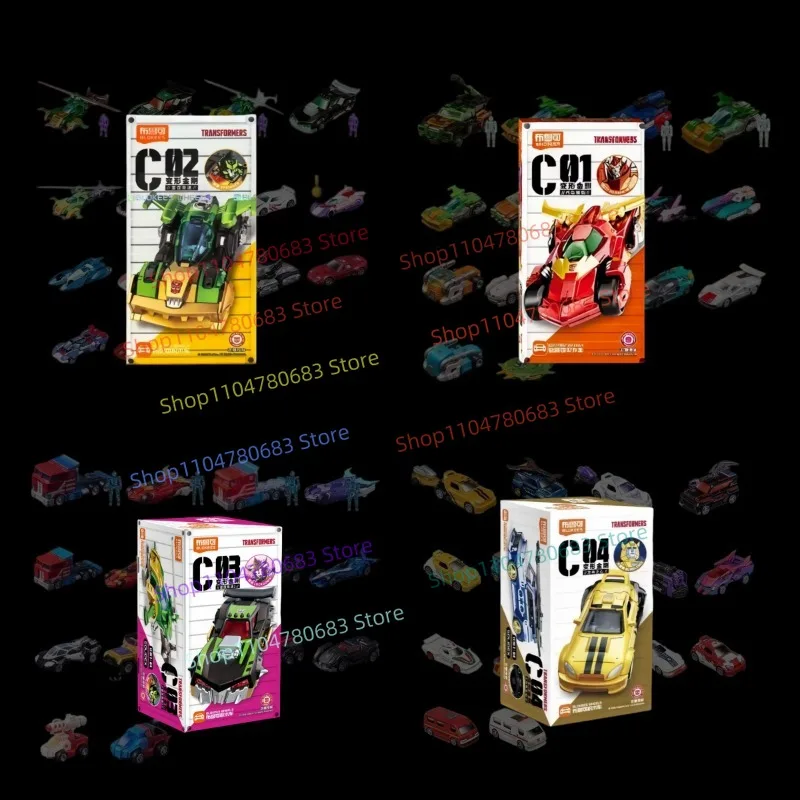Original Box BLOKEES Building Blocks Car C01C02C03C04 Transformers Random-1pcs Optimus Prime  Action Anime Toy Gift Collection