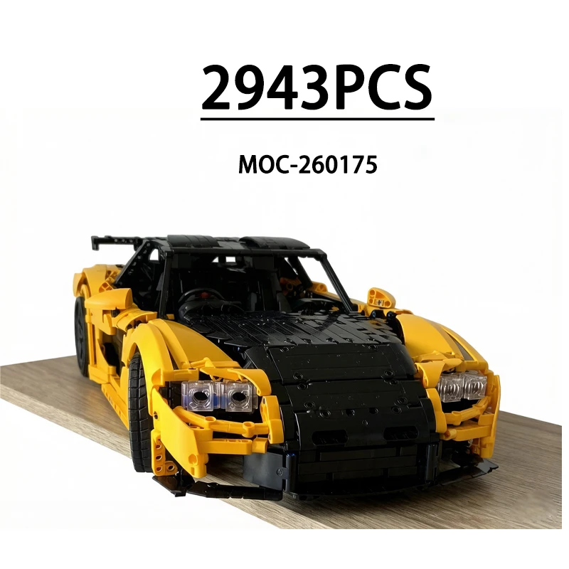 

MOC-260175 Building Block Sports Car 42172 B Racing Car Assembly Model 2943 Pieces Children's Birthday Gift New Year Toy Gift