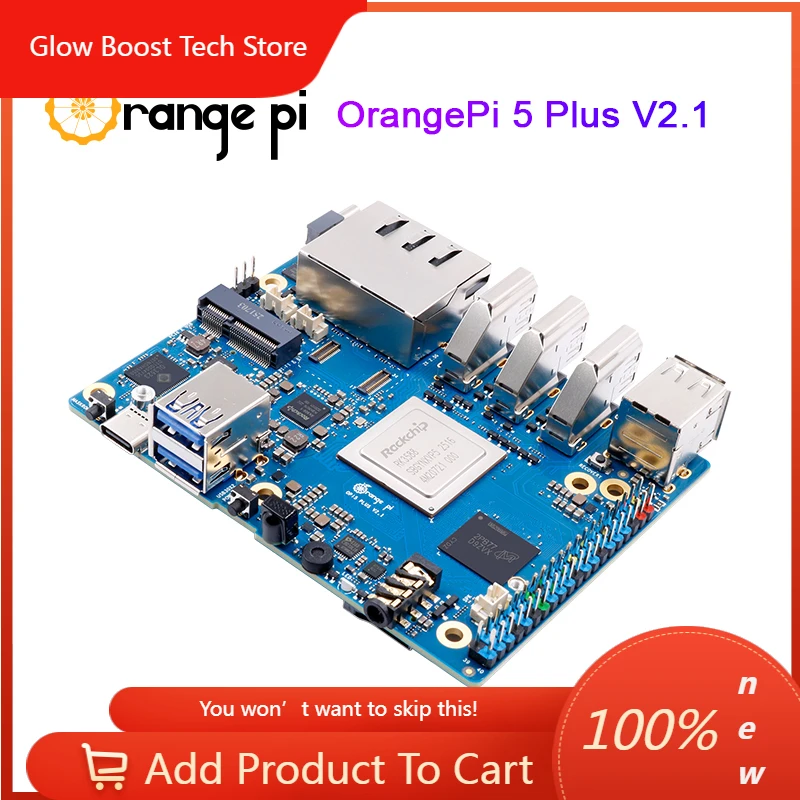 

NYOrange Pi 5 Plus V2.1 Verison 16GB RAM Development Board RK3588 PCIE Module External WiFi-BT SSD 8K Orange Pi5 Plus