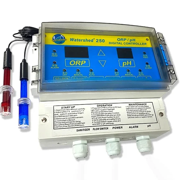 

Automatic Swimming Pool Water Quality Monitor Measurement PH / ORP Sensor Analyzer Control System