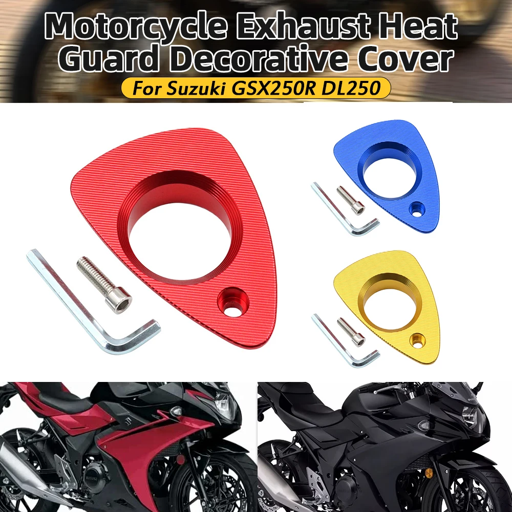 Motorcycle Accessories Exhaust Heat Dhield Protector Guard Decorative Cover For Suzuki GSX250R DL250