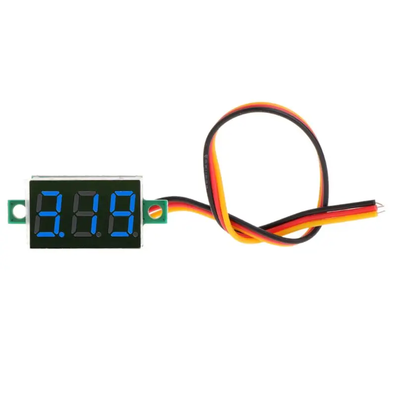 Tester 0~100V Mini Digital for DC Voltmeter with 0.36 inches LED Display Drosphip