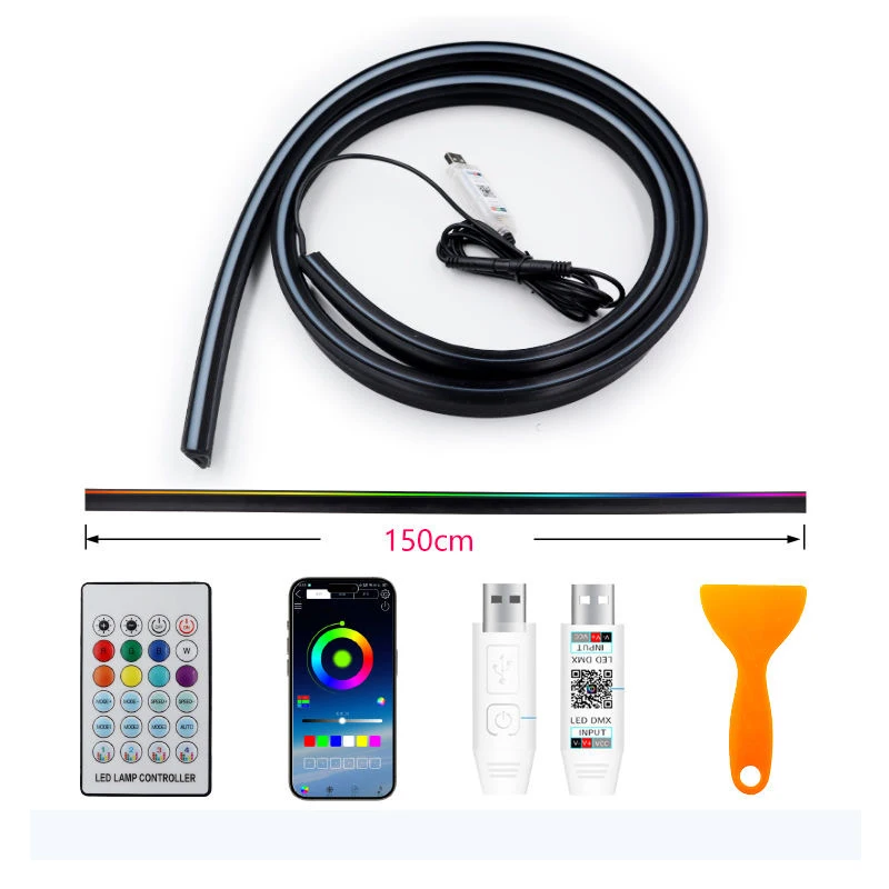 لمرسيدس بنز CLA CLB CLE CLS GLA GLC GLE A B C E S EQA EQC EQB أضواء السيارة على وحدة التحكم المركزية للسيارة LED RGB ديكور