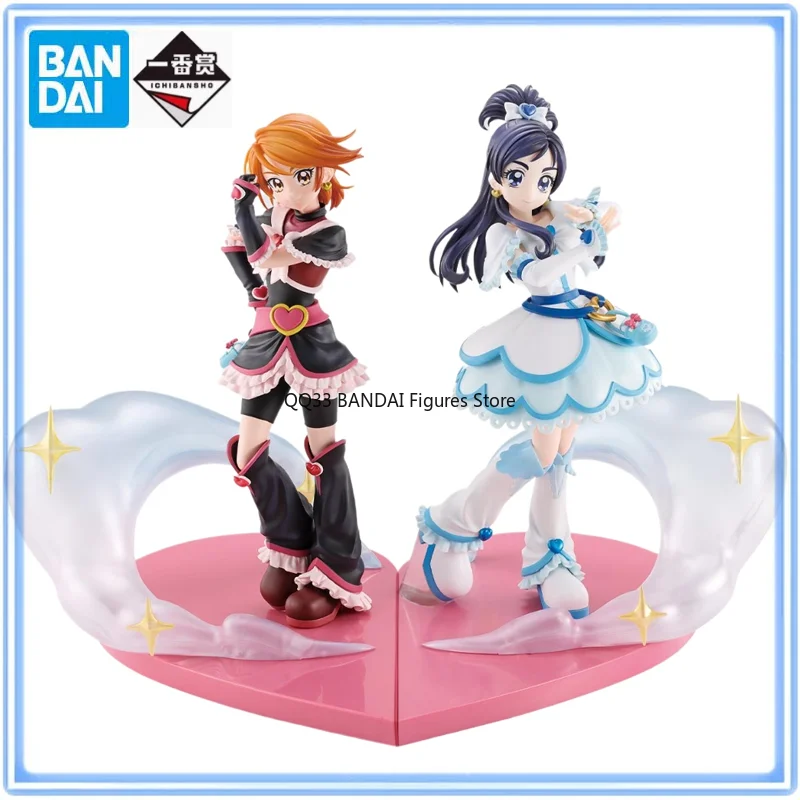 

BANDAI Ichiban Kuji Anime Pretty CurePrecure Cure Black Cure&Whit Forever Hearts Figure Prize Action Figure Model Ornaments