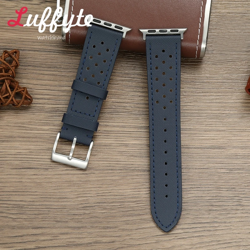 

Sport Silicone Wrist Bracelets for Apple Watch Strap 1-10 SE Ultra Breathable Watch Band for Iwatch 49/46/45/44/42/41/40/38mm