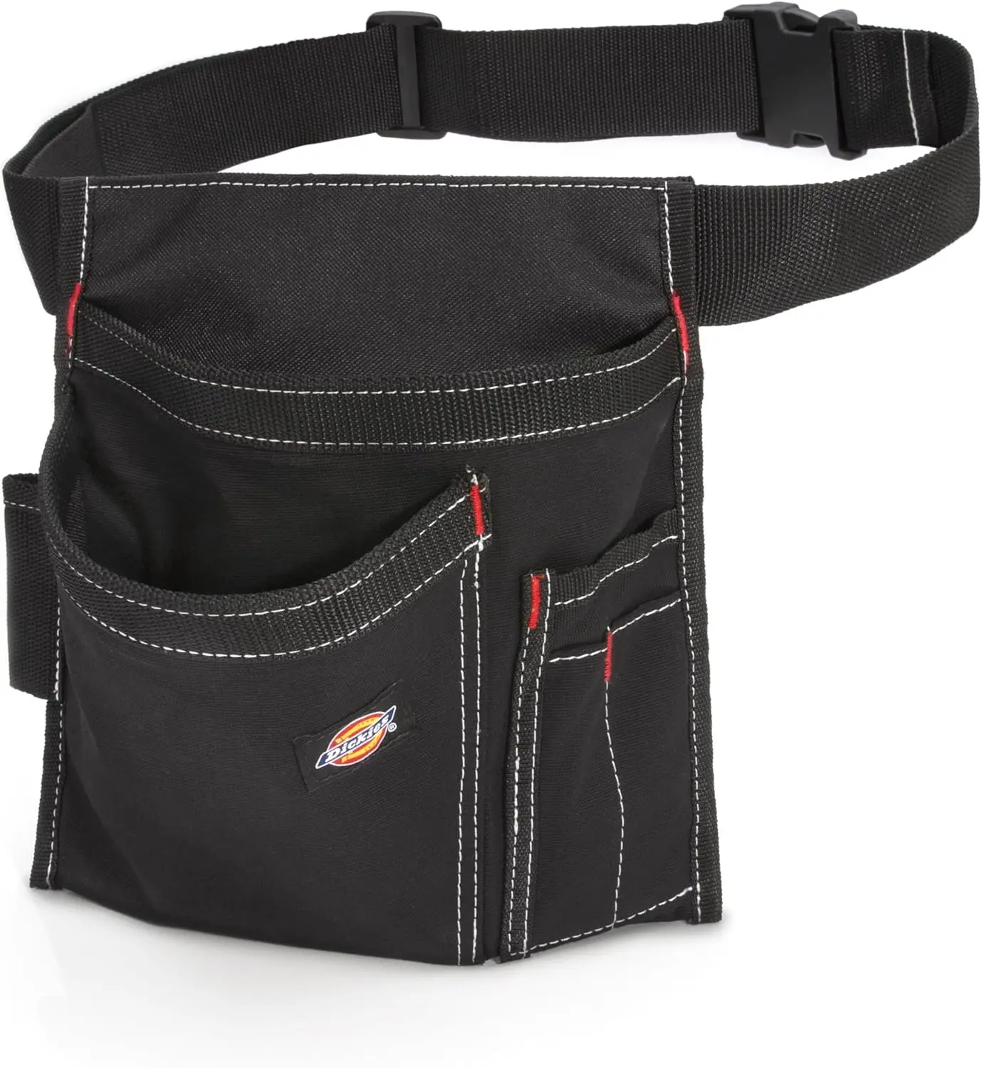 

5-Pocket Single Side Tool Belt Pouch Work Apron, Heavy-Duty Canvas, Adjustable Belt for Waist 32-52 Inches, Hands-Free