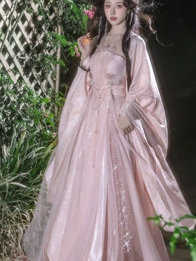 Spring And Autumn New Collection: Yichuan Mountain Moon[Yunshan Taotao]Traditional Costume And Film/TV Outfit, Heavy-duty Set