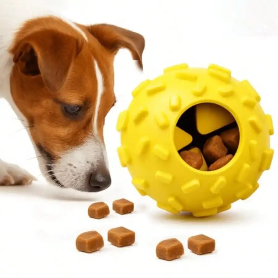 

Interactive Dog Chew Toy For Small Durable Treat Dispensing Puzzle Toy Tough Enrichment Toy For Aggressive Chewers Teeth Cleaning And Mental Stimulation Training Toy Perfect For Boredom Relief