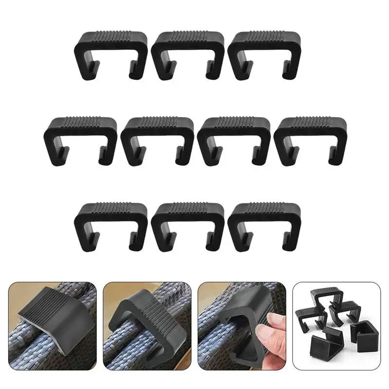 10 Stuks Rieten Meubelclips Bankclips Buitenterras Rotan Bankbevestigingen Clips Verbinding Patio Clips PC Sectioneel